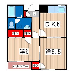 久慈積豊ハイツの物件間取画像